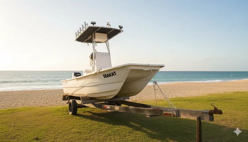 Catamarã para mergulho